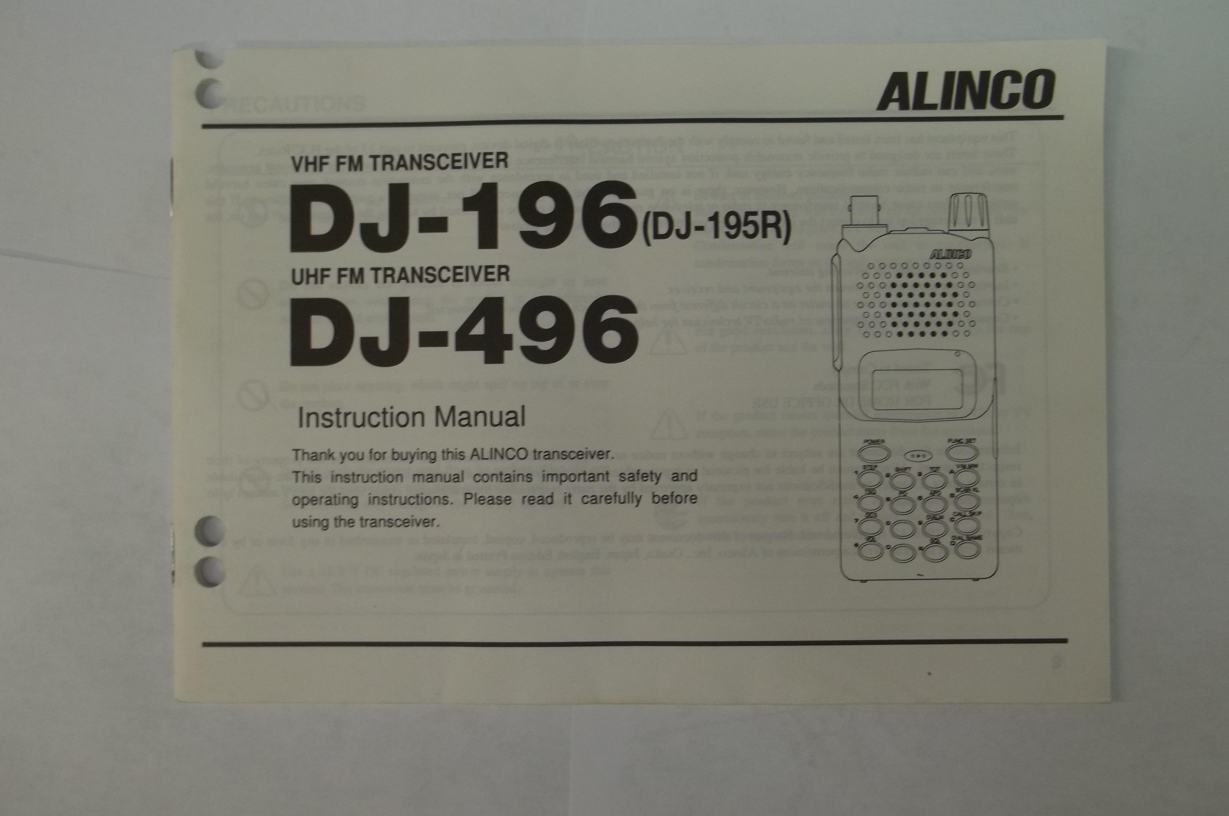 ALINCO DJ196TOM