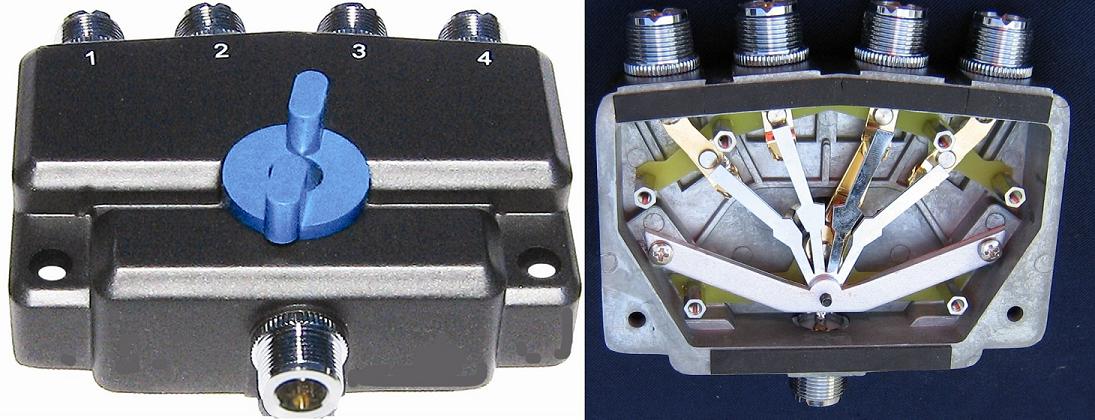 MFJ-2704 4-Position Antenna Switch with SO-239 Connectors for Up to 900MHz 